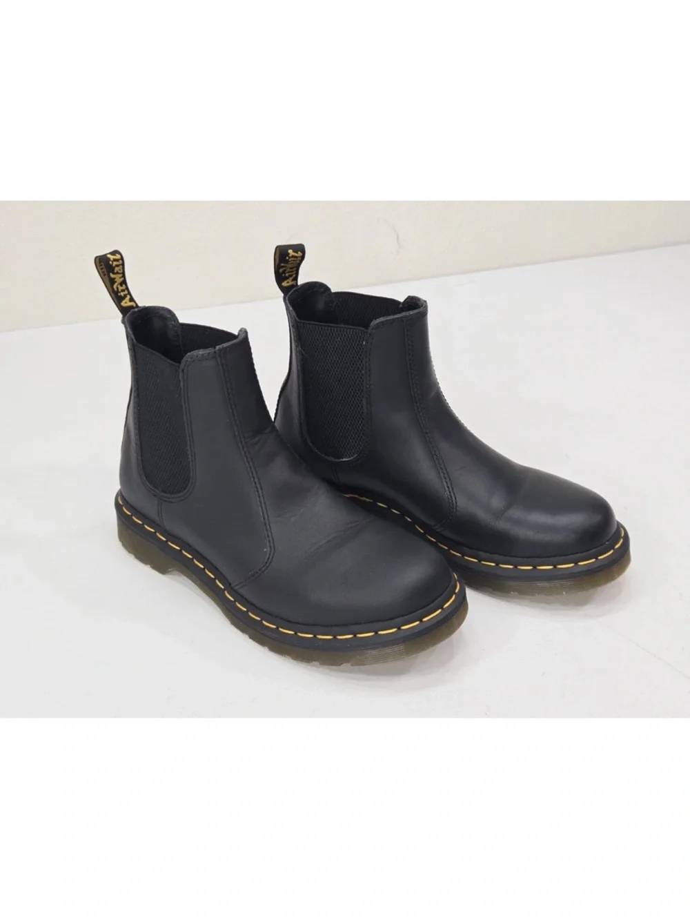 Dr Martens 2976 Nappa Leather Chelsea Boots Black Size US 9 Ladies